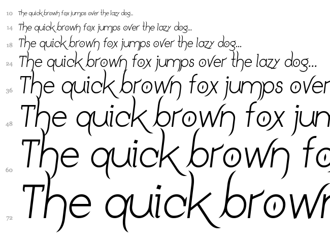 Drakoheart Leiend font waterfall